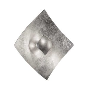 Nástěnné světlo Quadrangolo stříbrná, 18 x 18 cm