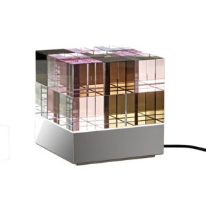 TECNOLUMEN Cubelight Move stolní růžová/černá