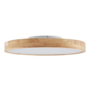 Lindby Lanira LED stropní světlo dubové dřevo 60cm