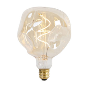 E27 stmívatelná LED lampa G125 zlatá 4W 150 lm 1800K