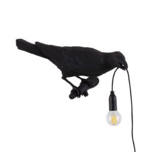 LED deko venkovní světlo Bird Lamp pravé černá