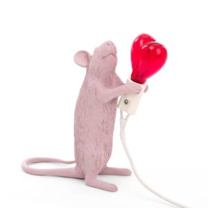 LED stolní lampa Mouse Lamp USB Valentine bílá