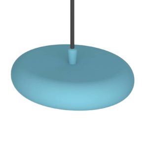 LED závěsné světlo Boina, Ø 19 cm, modrá