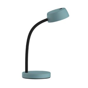 Lindby Tijan LED stolní lampa, modrá, rameno