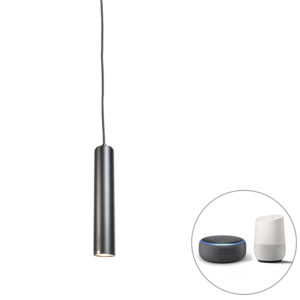Inteligentní závěsná lampa černá včetně světelného zdroje WiFi GU10 – Tuba Small