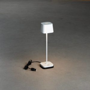 LED stolní lampa Capri-Mini venkovní, bílá