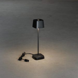 LED stolní lampa Capri-Mini venkovní, černá