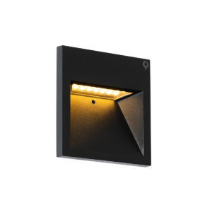 Moderne wandlamp zwart incl. LED – Gem 2