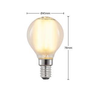 LED žárovka tvar kapky E14 4W 2700K matná dim 2ks