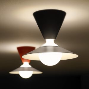 Stilnovo Fante LED stropní světlo, 2 700 K, černá