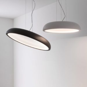 Stilnovo Reflexio LED závěsné světlo, Ø46cm, bílá