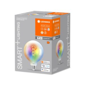 LEDVANCE SMART+ WiFi E27 4,8W čirá G125 RGB CCT