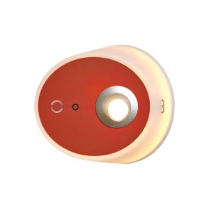 LED nástěnné světlo Zoom, bodovka, USB, terakota