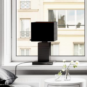 By Rydéns Crazy textilní stolní lampa, černá matná