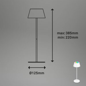 LED stolní lampa Kiki s baterií