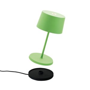 Zafferano Olivia mini stolní lampa baterie zelená