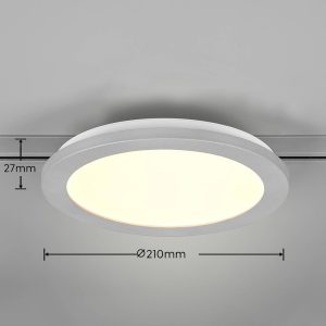 LED stropní světlo Camillus DUOline, Ø 26 cm titan