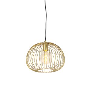 Designová závěsná lampa zlatá – Wire Dough