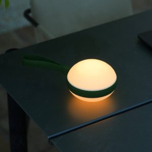 LED venkovní světlo Bring to go Ø 12cm bílá/zelená