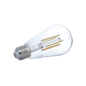 Prios LED žárovka filament E27ST64 7W WLAN čirá 2k