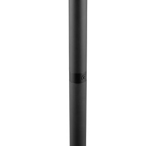 LED stojací lampa Evolo, CCT, černá
