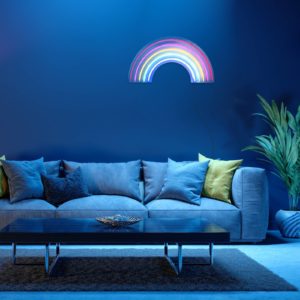 LED nástěnné svítidlo Neon Rainbow, USB