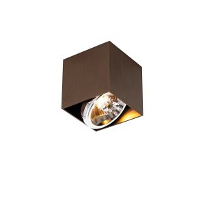 Designový bod tmavě bronzový čtverec - Box