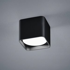 Helestra Dora LED stropní světlo, hranaté, černá