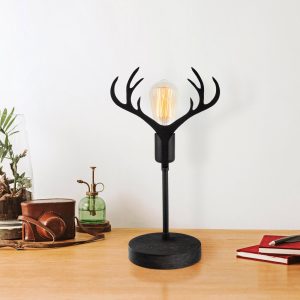 Stolní lampa GMN-000011 černá jelení paroží