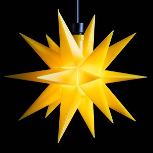 LED světelný řetěz mini hvězdy venkovní 3x žlutá