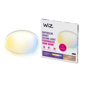 WiZ SuperSlim LED stropní světlo CCT Ø43cm bílá