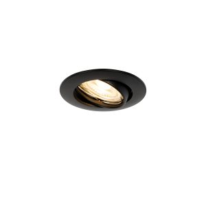 Moderní vestavné bodové svítidlo černé 35 mm sklopné – Edu