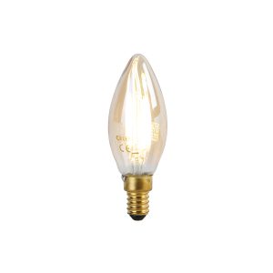 Chytrá E14 LED lampa B35 zlatá 4,9W 470 lm 1800-3000K