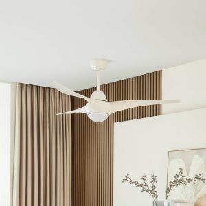 Lindby Zoika LED stropní ventilátor, CCT, bílá