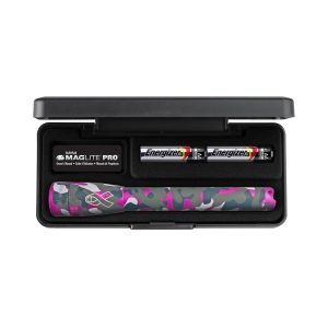 Svítilna Maglite LED Mini Pro, 2xAA, NBCF růžová kamufláž, krabice