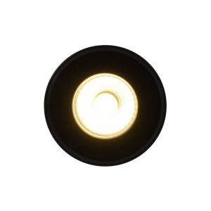 LED vestavné stropní svítidlo Rosalee, černé, IP65, spínač CCT