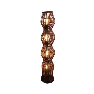 Bambusová stojací lampa