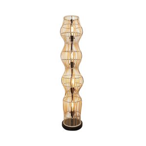 Bambusová stojací lampa, přírodní