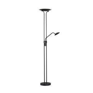 LED stojací lampa Tallri, černá, 180 cm, 2 světla, kov, CCT